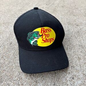 Bass Pro Shops Black Trucker Hat